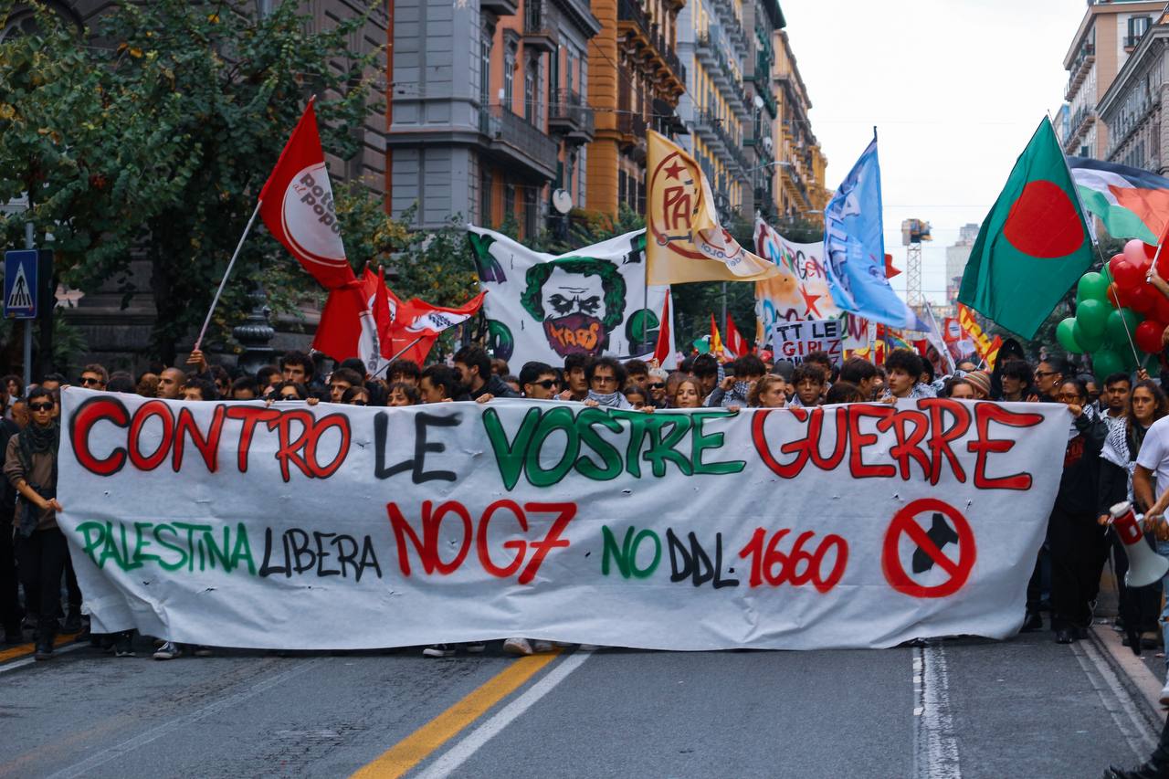 STOP THE WAR: NAPOLI CONTRO IL G7 DELLA DIFESA!